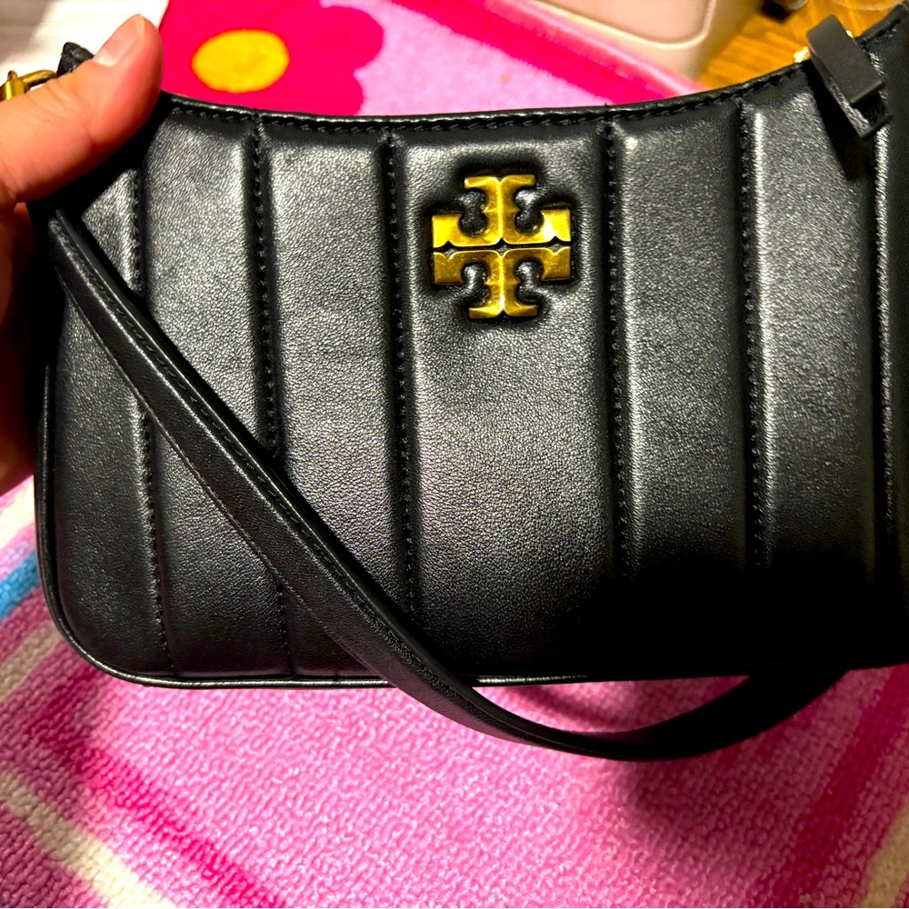 Tory Burch Black Leather Shoulder Bag